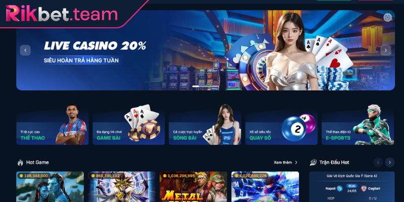 Truy cập trang chủ đăng ký Rikbet